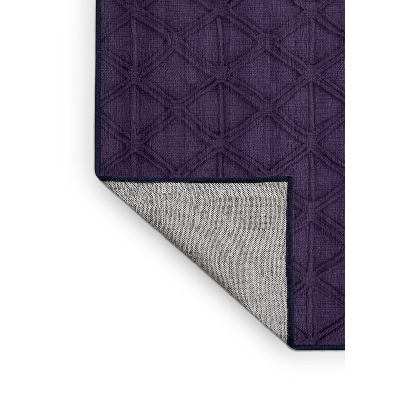 Tapis mauve lavable à la machine