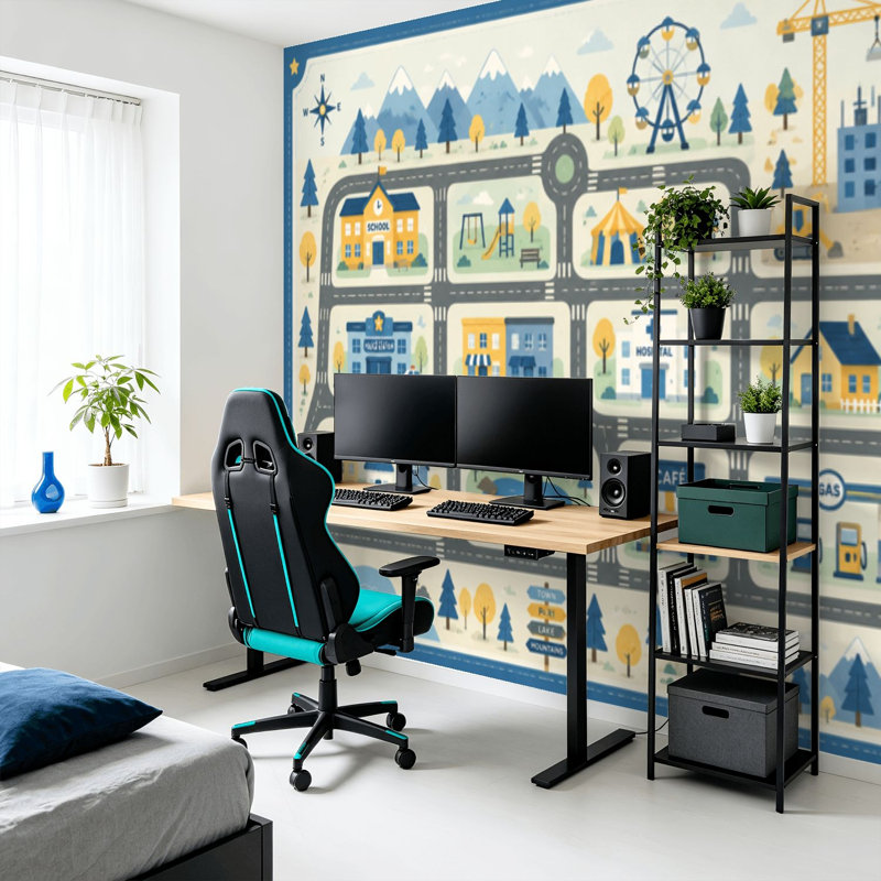 Adhésif mural autocollant auto-adhésif et amovible, 68.88" L x 96" W