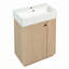 Meuble-lavabo 21,6 po avec lavabo en céramique