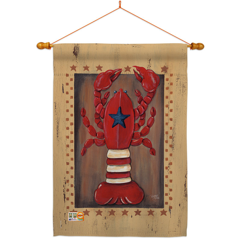 Double Sided 40'' H x 28'' W Polyester Flag Set