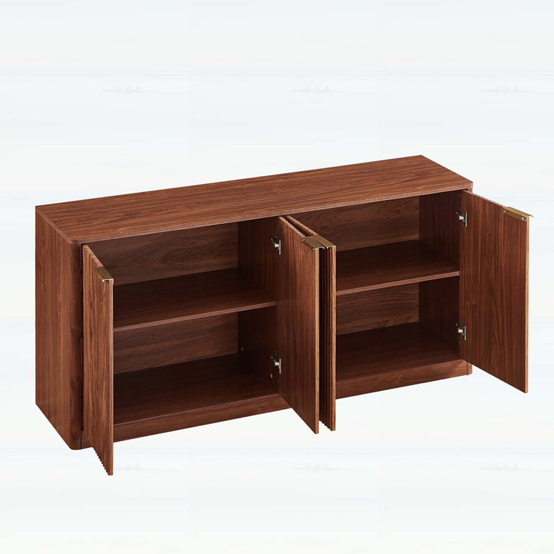 Buffet Modern Wavy, Noyer