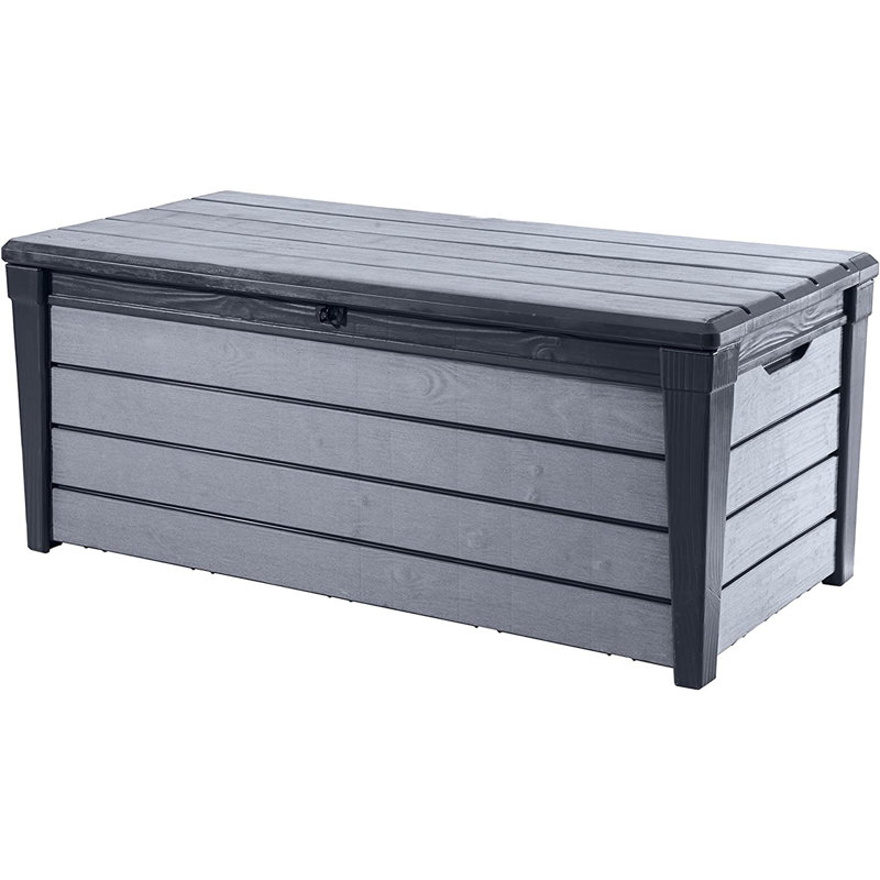 Keter Brushwood 454L Storage Box- Brown, Grey