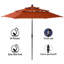 Ensemble repas 4 personnes avec parasol Alyah-81123672