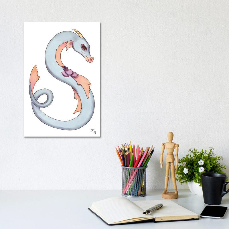 Monster Letter S by Might Fly Art & Illustration - Wrapped Canvas Print, 20.32 cm H x 30.48 cm W