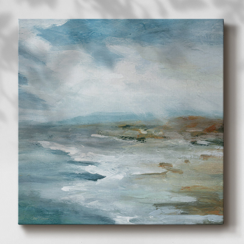 Highlighted Breakers-Gallery Wrapped Canvas, 16" H x 16" W x 1.5" D