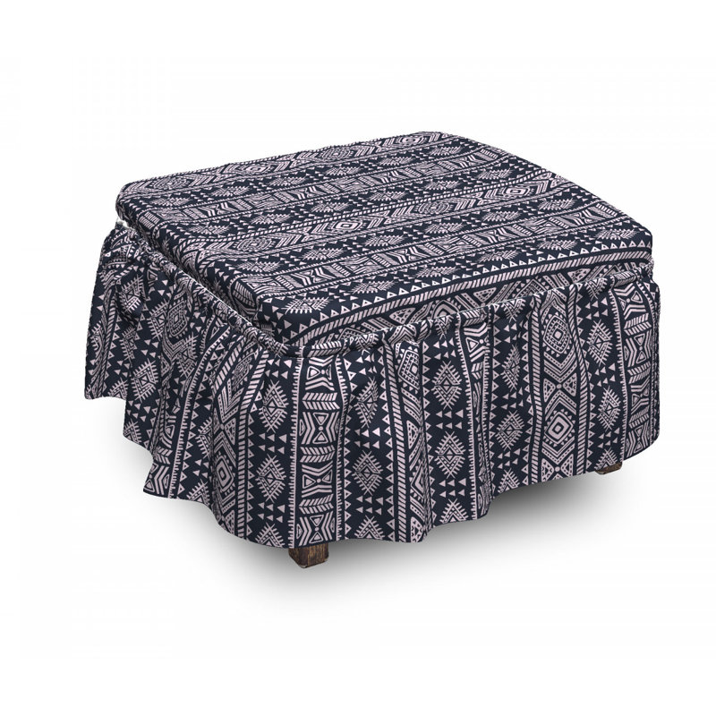 Box Cushion Ottoman Slipcover