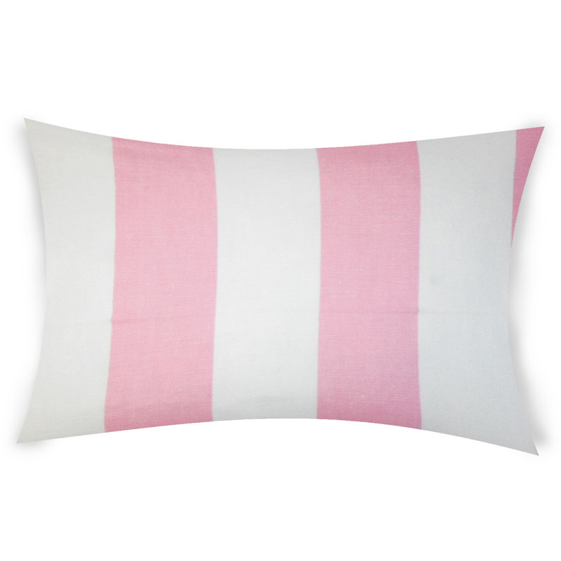 Striped Cotton Throw Pillow, 14" x 48"