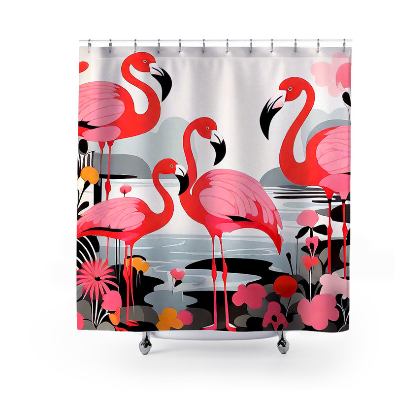 Rideau de douche Wila Flamingo