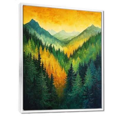 «Giezi Forest Echoes In The Summit Of Alaska I», reproduction d'art sur toile encadrée
