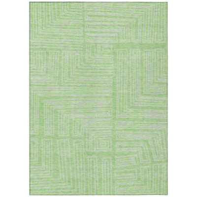 Clayra Mint Washable Indoor-Outdoor Rug - 