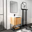Meuble-lavabo autoportant avec lavabo en résine 23,6 pouces Flynn-936571701