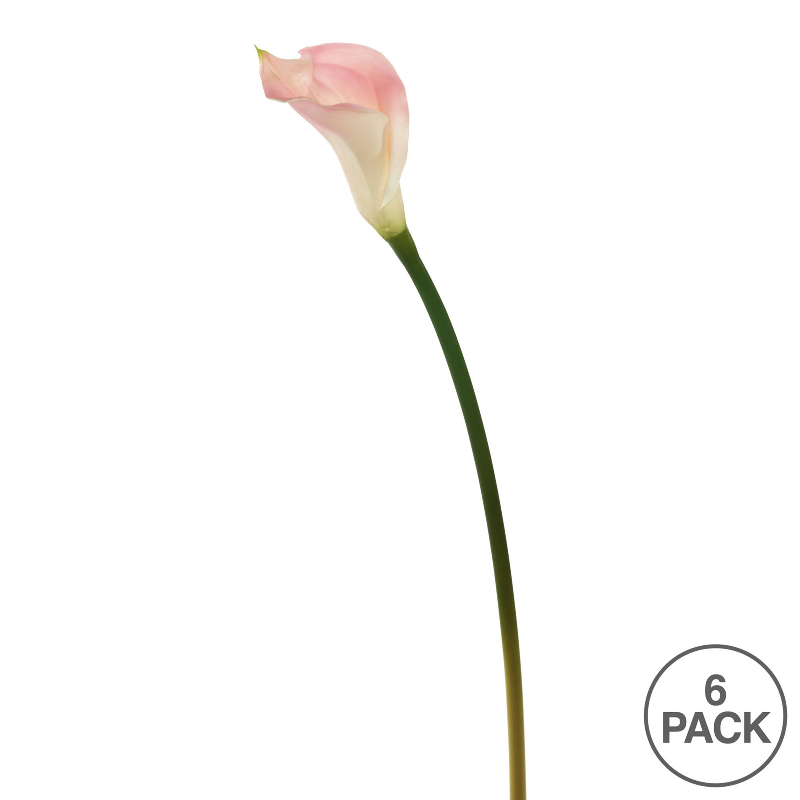 Cauldwell Calla Lily Stems, Pink, 26" H x 3" W x 3" D
