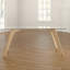 Hadley Glass Top Solid Wood Base Dining Table-25853259