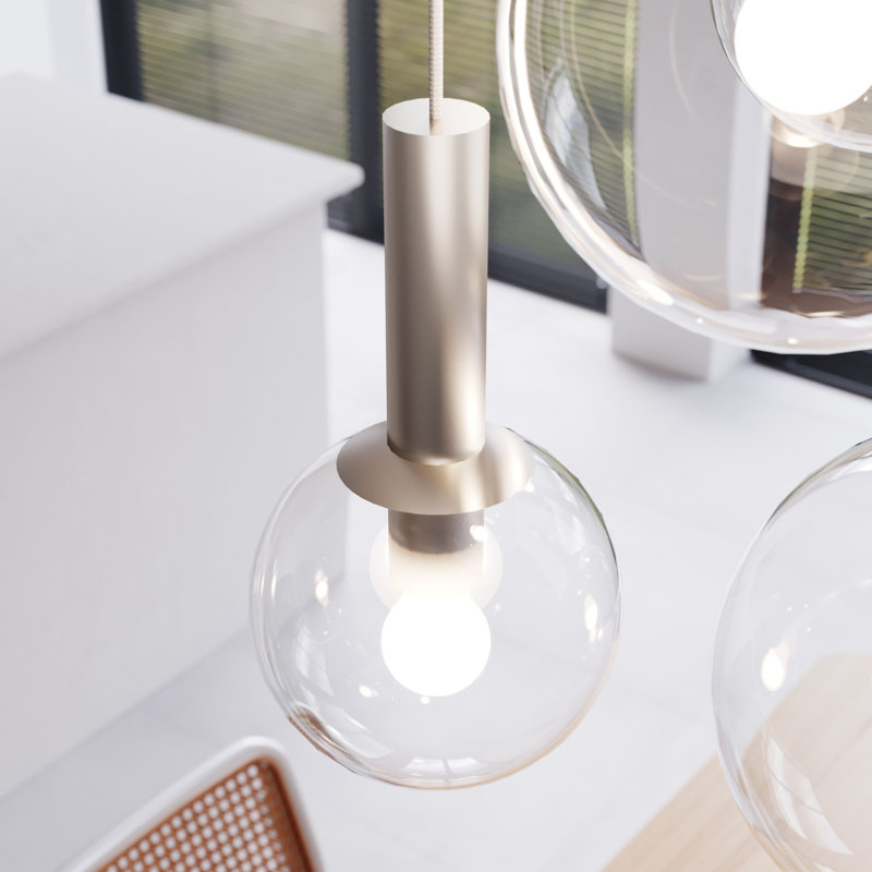 Bubbles 5 - Light Pendant, Polished Nickel, 22" H x 21" W x 21" D