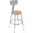 Backed Adjustable Height Ergonomic Industrial Stool Footring