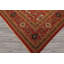 Tapis oriental rouge en laine noué à la main 12 pi 3 po x 14 pi 9 po