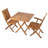 Pamela Teak 36" Folding Square Dining Table