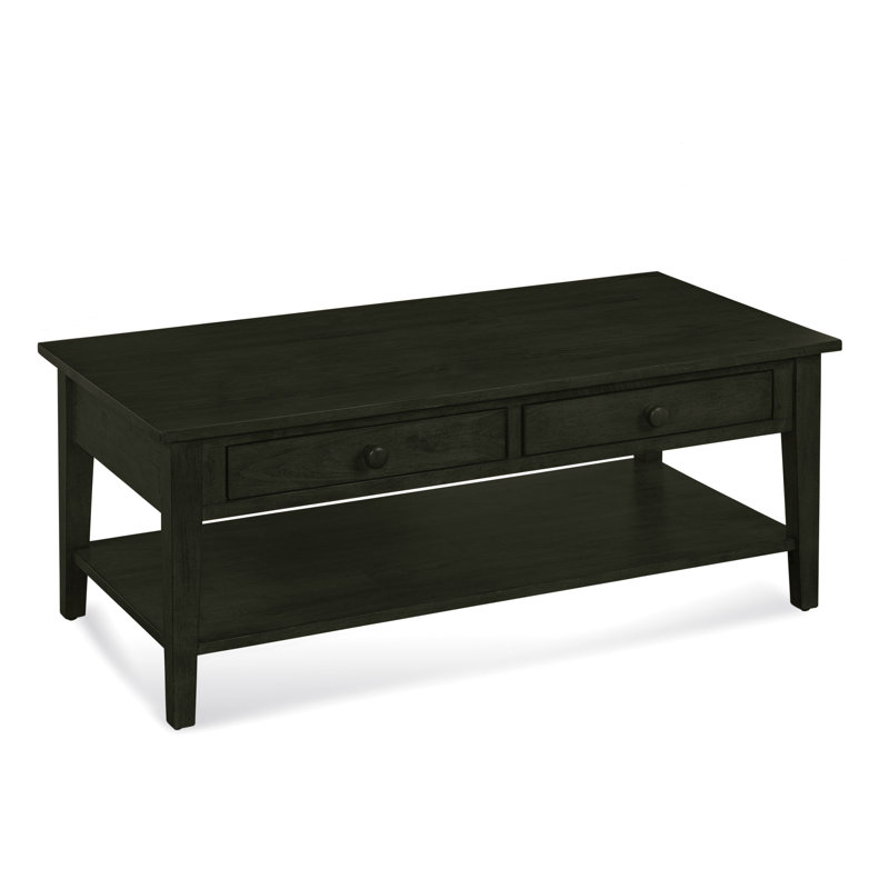East Hampton Solid Wood Cocktail Table, Java