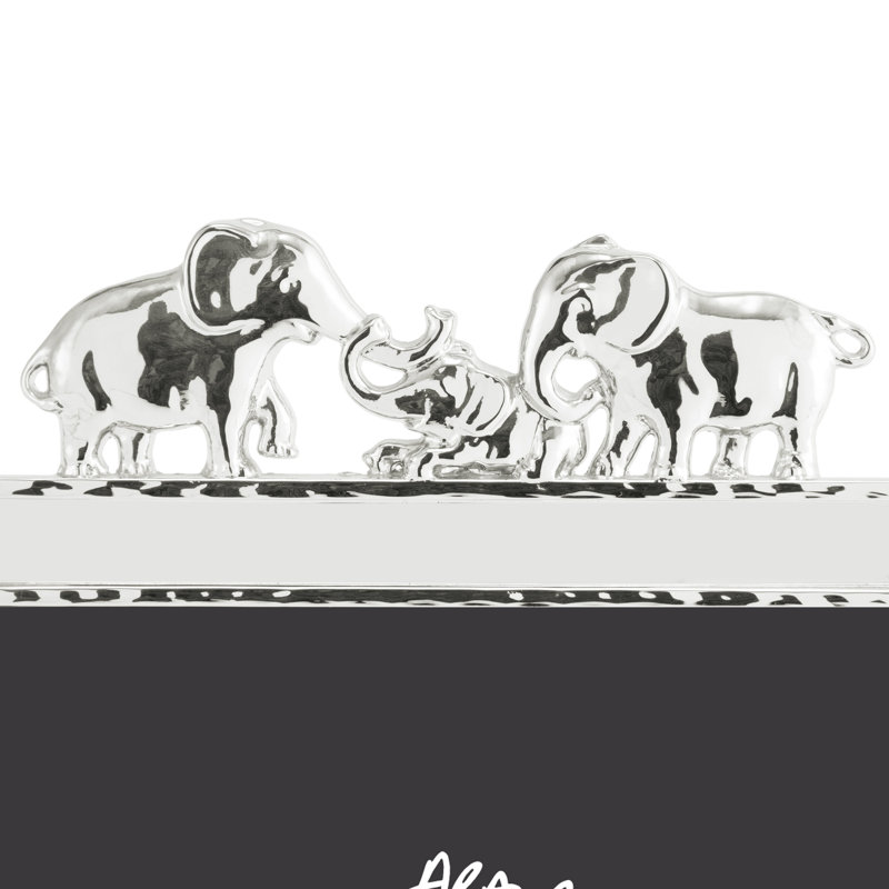 Elephant Frame 4x6, Silver