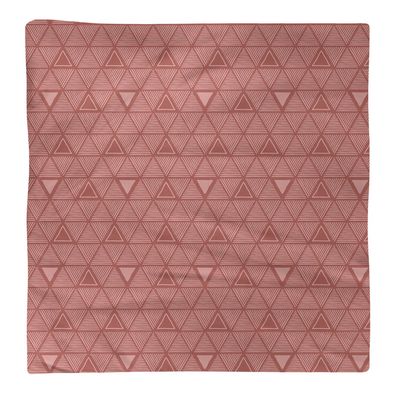 Jordao Cotton Abstract Square Napkin, 0.1" H x 22" W x 22" D, Crimson