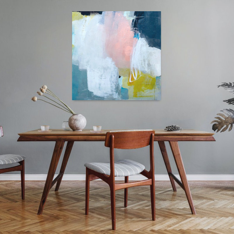 Réflexion passion, art contemporain abstrait, H 32 po x l 32 po