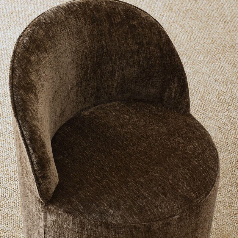  Ensemble de table de salle à manger pour 6 personnes avec table ovale et 6 chaises rembourrées, Noir, Brun
