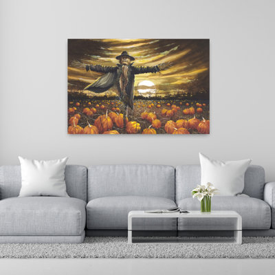 Arise Pumpkin Abstract Contemporary Landscape Nature Art