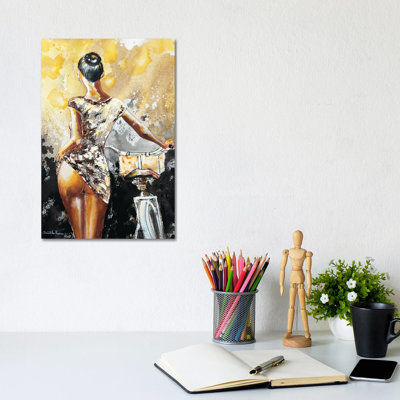 Another Woman..Another Bike II by Donatella Marraoni - Wrapped Canvas Gallery-Wrapped Canvas Giclée