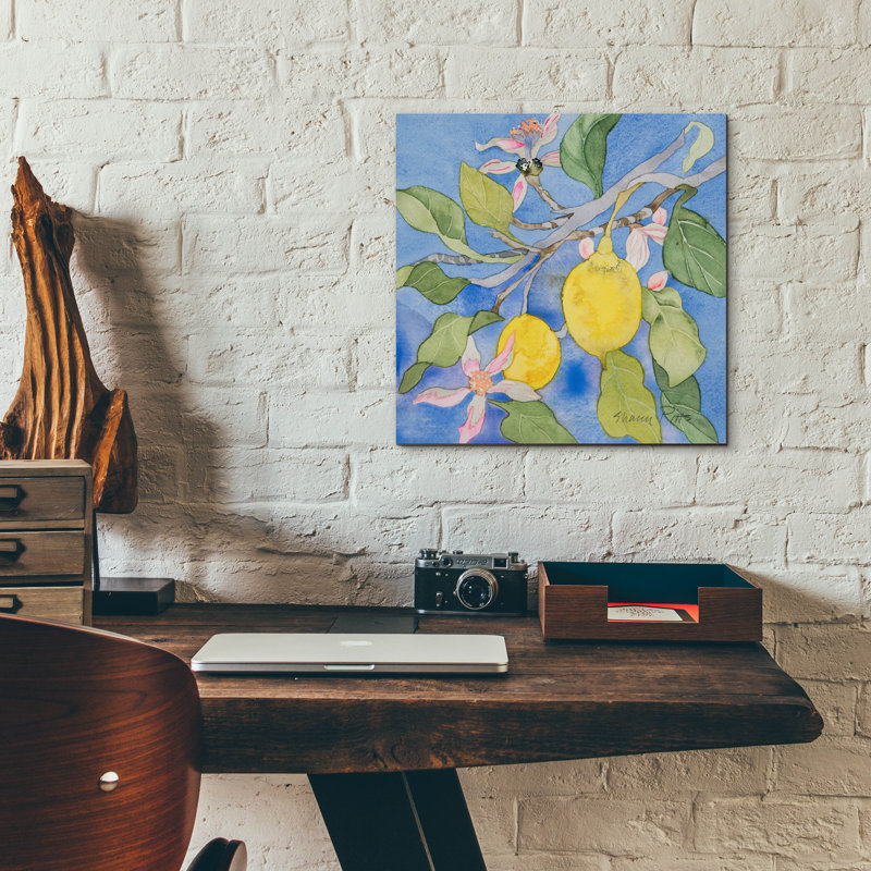"Lemon Tree Italy 1" par Sharon Pitts, H 12 po x l 12 po x P 0,13 po