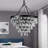 Fokje 9-Light 24" Tiered Black Crystal Chandelier