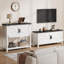 Farmhouse Entryway Table With 2-Door Cabinet-1570114233