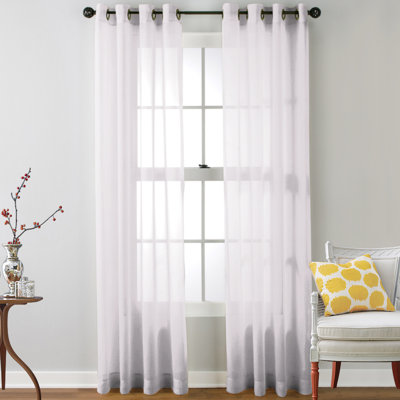 Carmille Semi-Sheer Grommet Curtain Panels