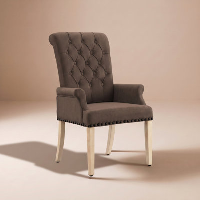 Amdad 41'' H Tufted Upholstered Parsons Chair