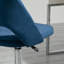 Hunstant Modern Office Chair Velvet-feel Fabric with Wheels Dark Blue-1028594698