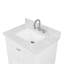 Meuble-lavabo simple 31 po avec plateau en marbre de Carrare Hitz-1213594778