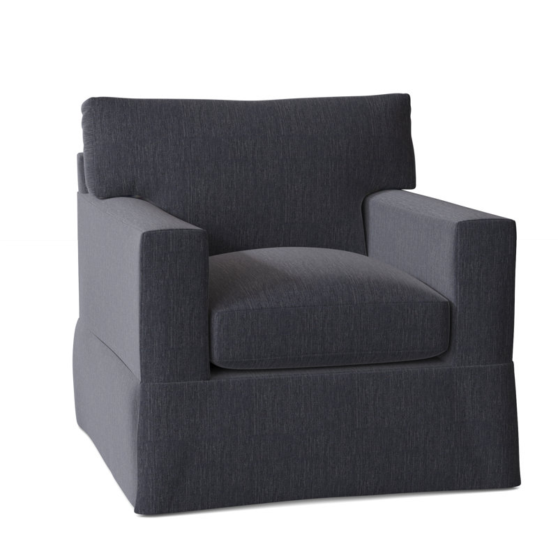 Fauteuil à housse large 37 po McCall, Océan Macarena