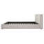 Structure de lit tapissier à profil bas pour grand lit avec tête de lit matelassée Diamond, aucun sommier tapissier requis-132925879