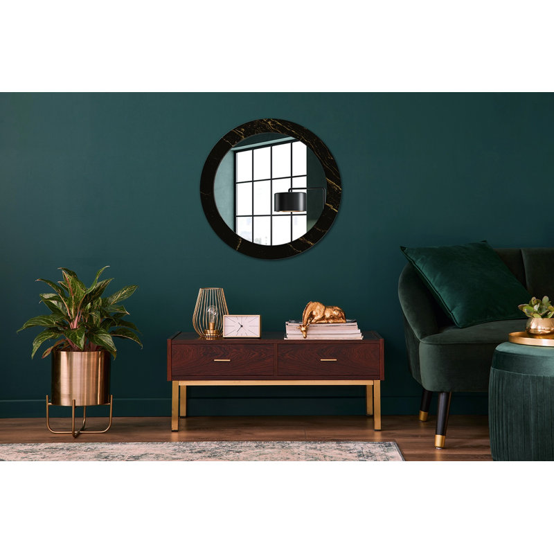 Huldar Glass Flat Wall Mirror, 70cm H x 70cm W
