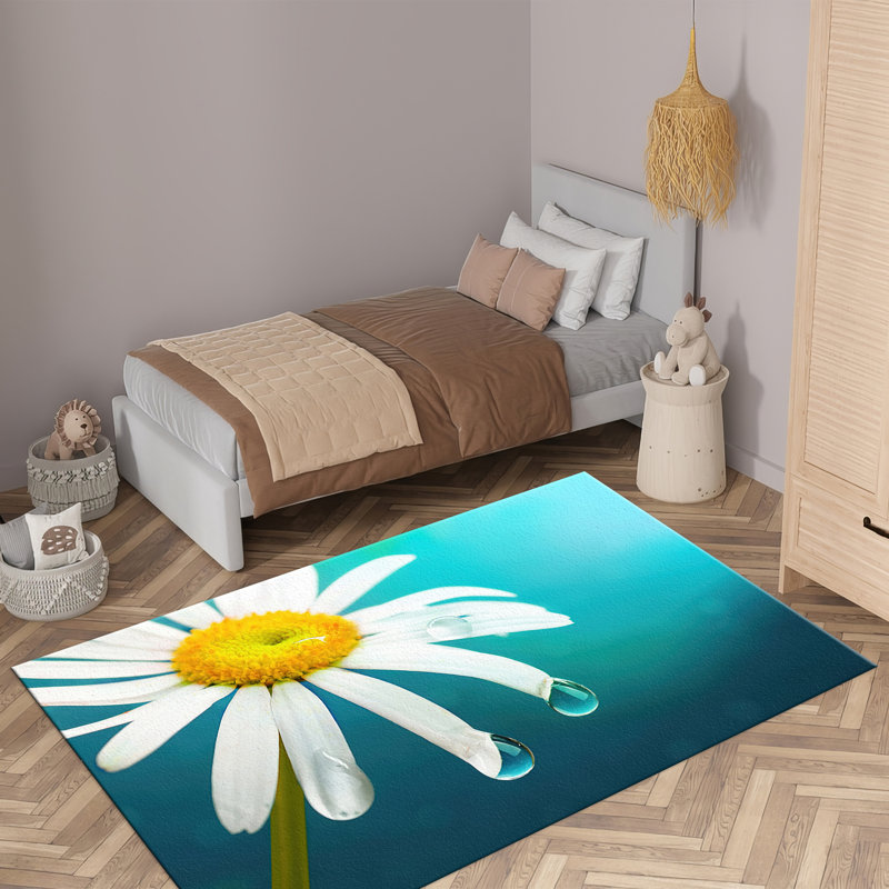 Exquisite Floral Design With Pile Soft Type Printed Rug Enhancing Your Living Space with a Touch of Elegance and Comfort