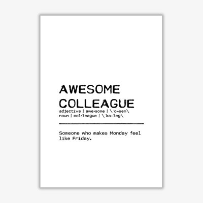 Awesome Colleague Monday - Print