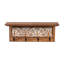 Tablette murale en bois avec crochets Coen