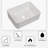 16"X12" White Ceramic Rectangular Vessel Bathroom Sink-123626421
