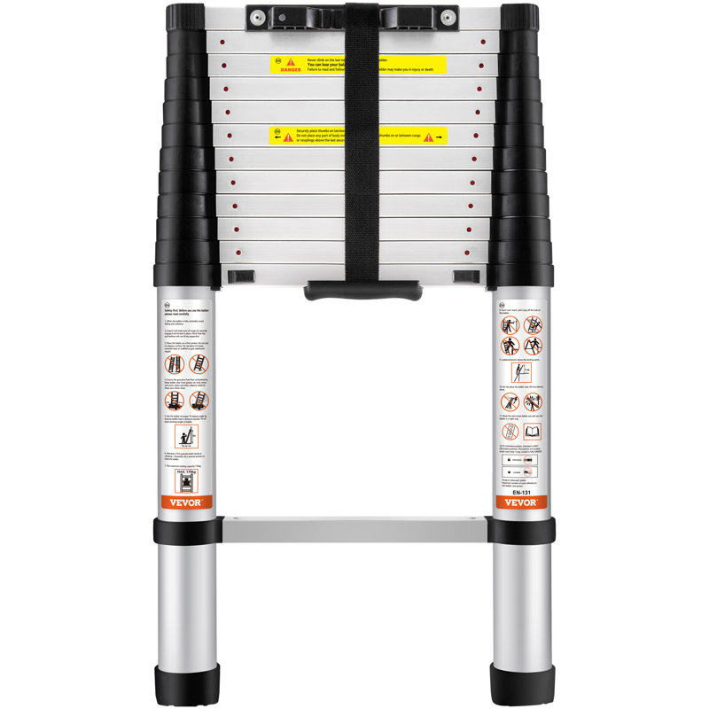 12 - Step Aluminum Lightweight Folding Extension Ladder