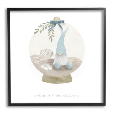 «Gnome for the Holiday Seashells» par Leah Straatsma - impression sur toile