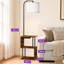 163cm Powder Coated Tray Table Floor Lamp-382106438