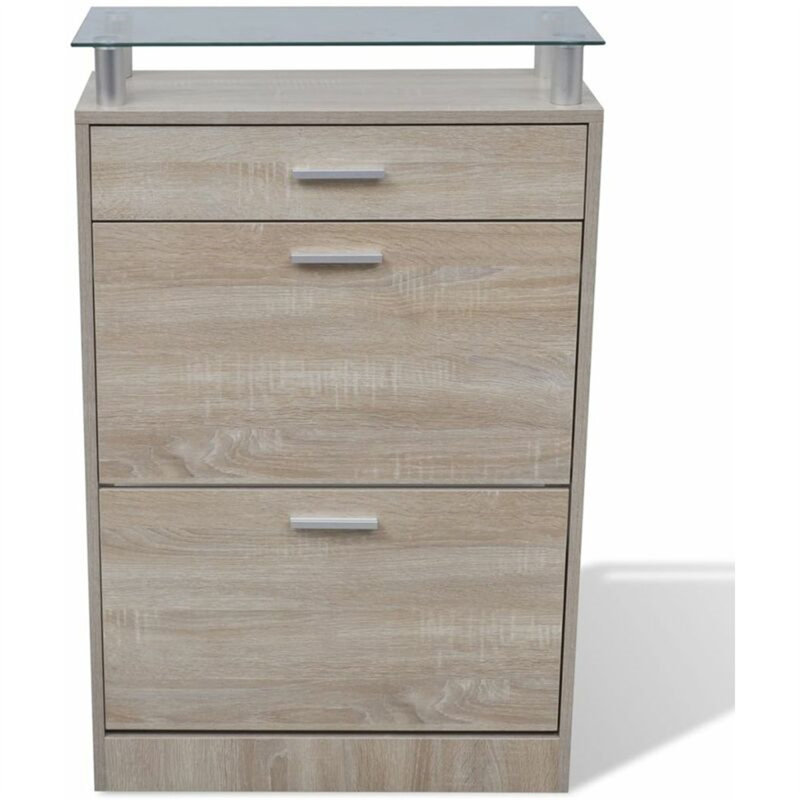 Flip Down Shoe Storage, Brown