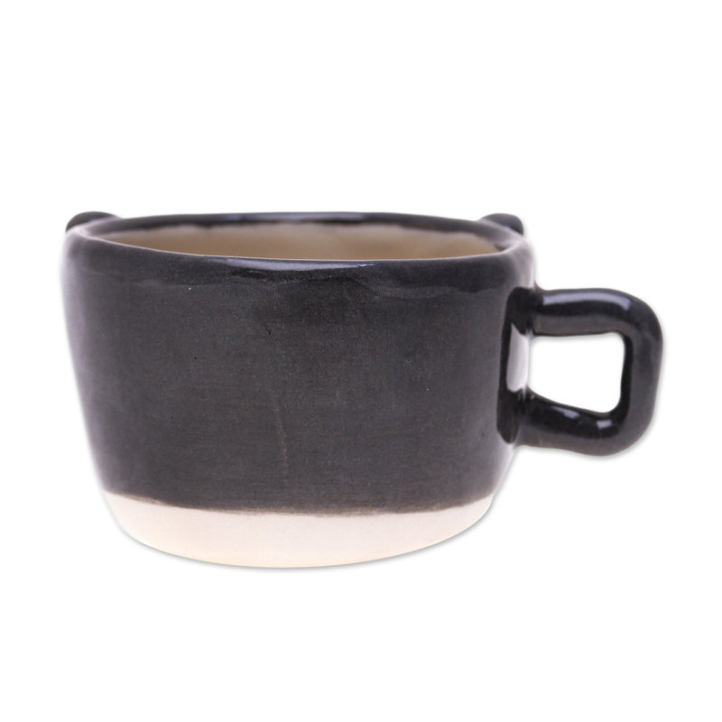 Trinx Handmade Feline Demitasse Ceramic Espresso Cup