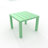 3-Piece Bistro Set, Outdoor Bistro Set, Stackable Metal Square Table and Chairs-1366787862