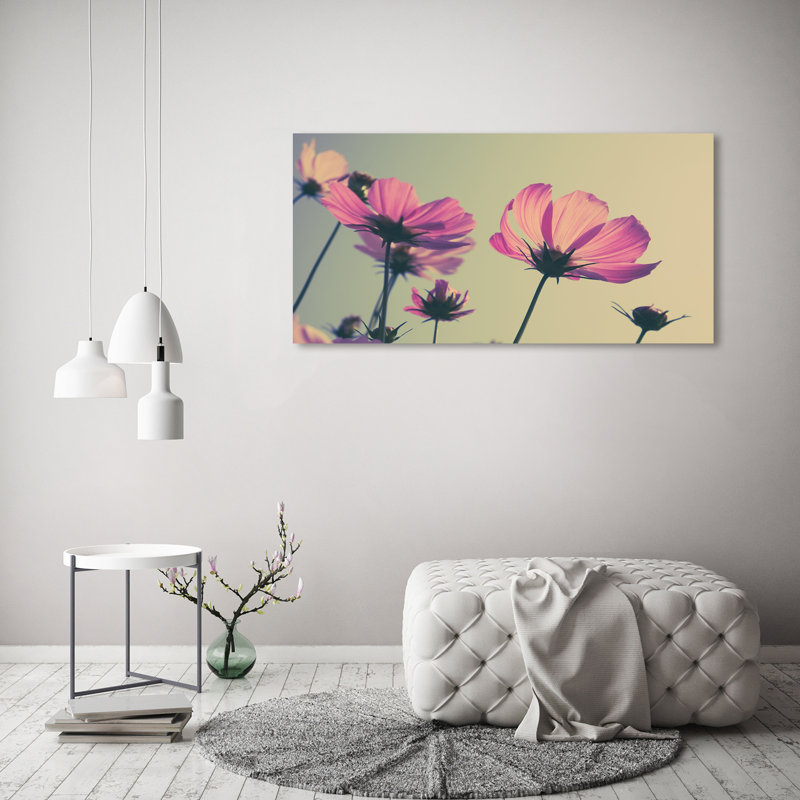 Pink Flowers - Wrapped Canvas Print