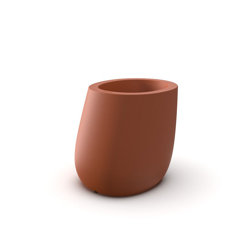 Jardinière en pierre, Argile, 14.5” H x 14.25” W x 16.25” D
